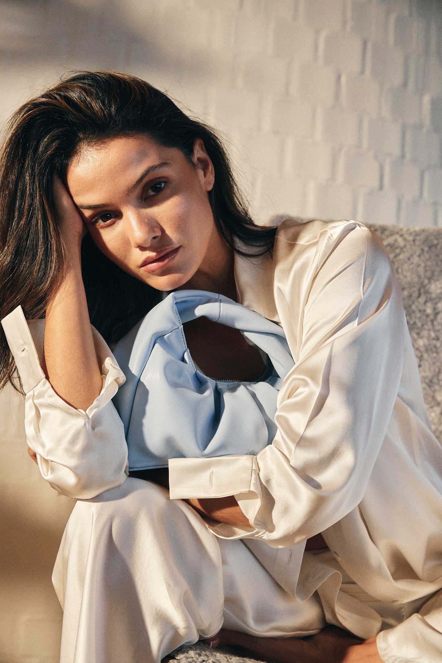 Mini Scrunchee - Sky Blue